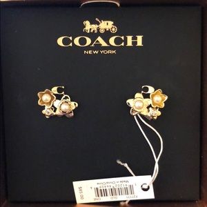 COACH EARRINGS!! Brand new, in the box!